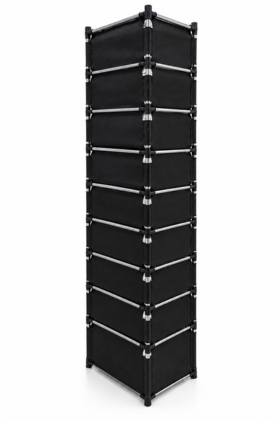 Zapatero Vertical Modular Doble Resistente 5 Niveles Tapa
