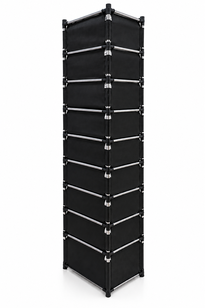 Zapatero Vertical Modular Doble Resistente 5 Niveles Tapa