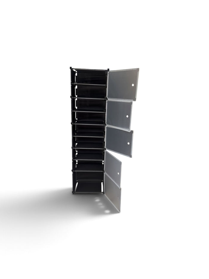 Zapatero Vertical Modular Doble Resistente 5 Niveles Tapa