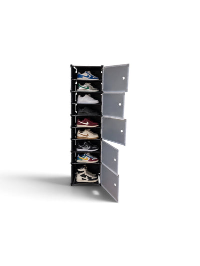 Zapatero Vertical Modular Doble Resistente 5 Niveles Tapa